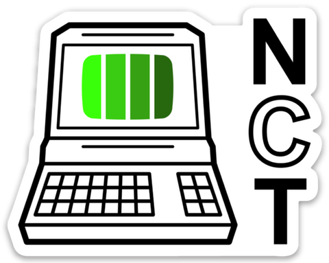 Vertical Normcore Logo Sticker